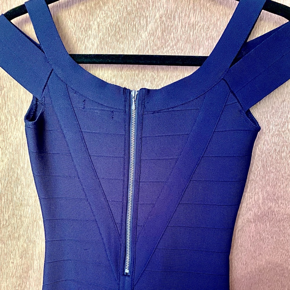 Guess Navy Blue Bandage Dress